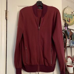 BANANA REPUBLIC BurgundySoft Bomber Jacket Med